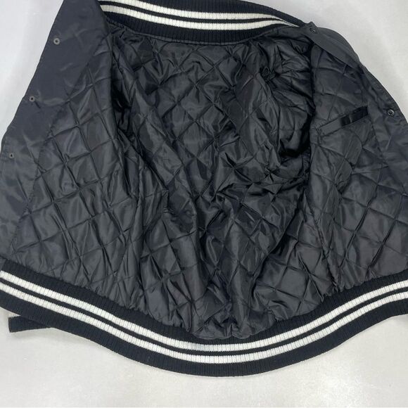 The Rolling Stones Exhibitionism Satin Bomber Jacket Women Small Black Musicc - Picture 5 of 6